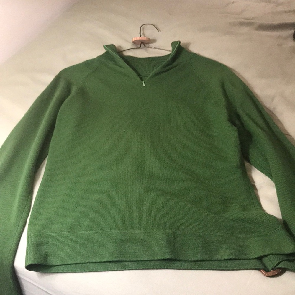 100% cashmere half-zip sweater (Henri Bendel)